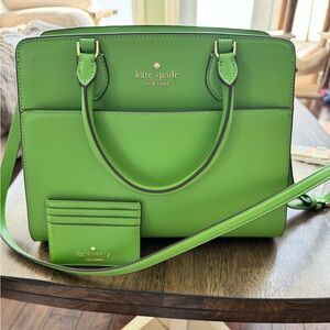 Kate Spade Madison Saffiano Turtle Green